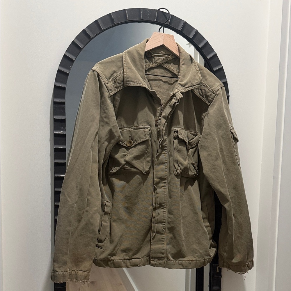 Paper Denim Cloth Military Jacket